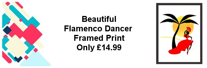 Flamenco Dancer Framed Print